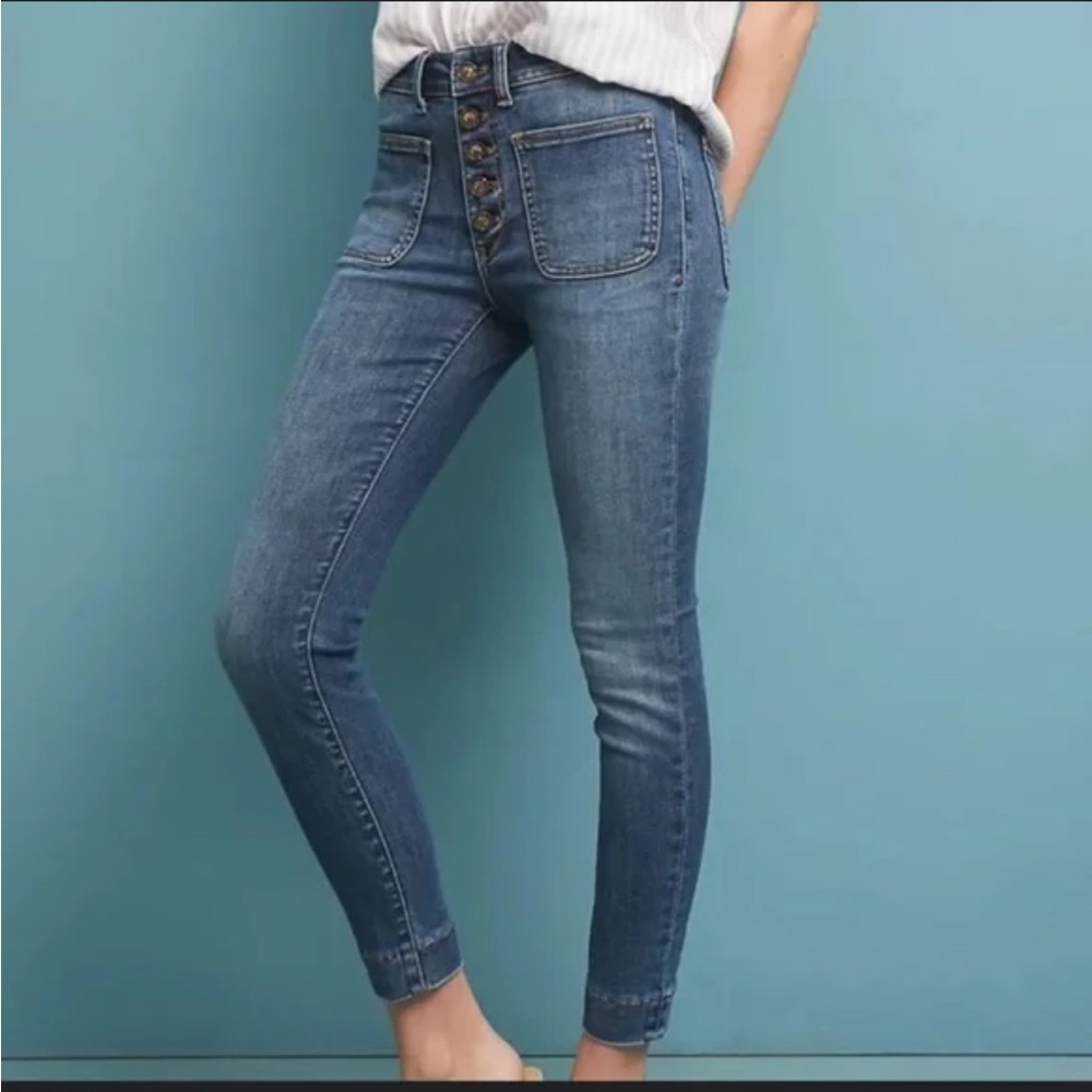 Anthro high rise denim legging